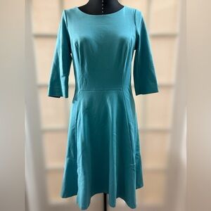 Boden Teal Ponti-Knit Dress